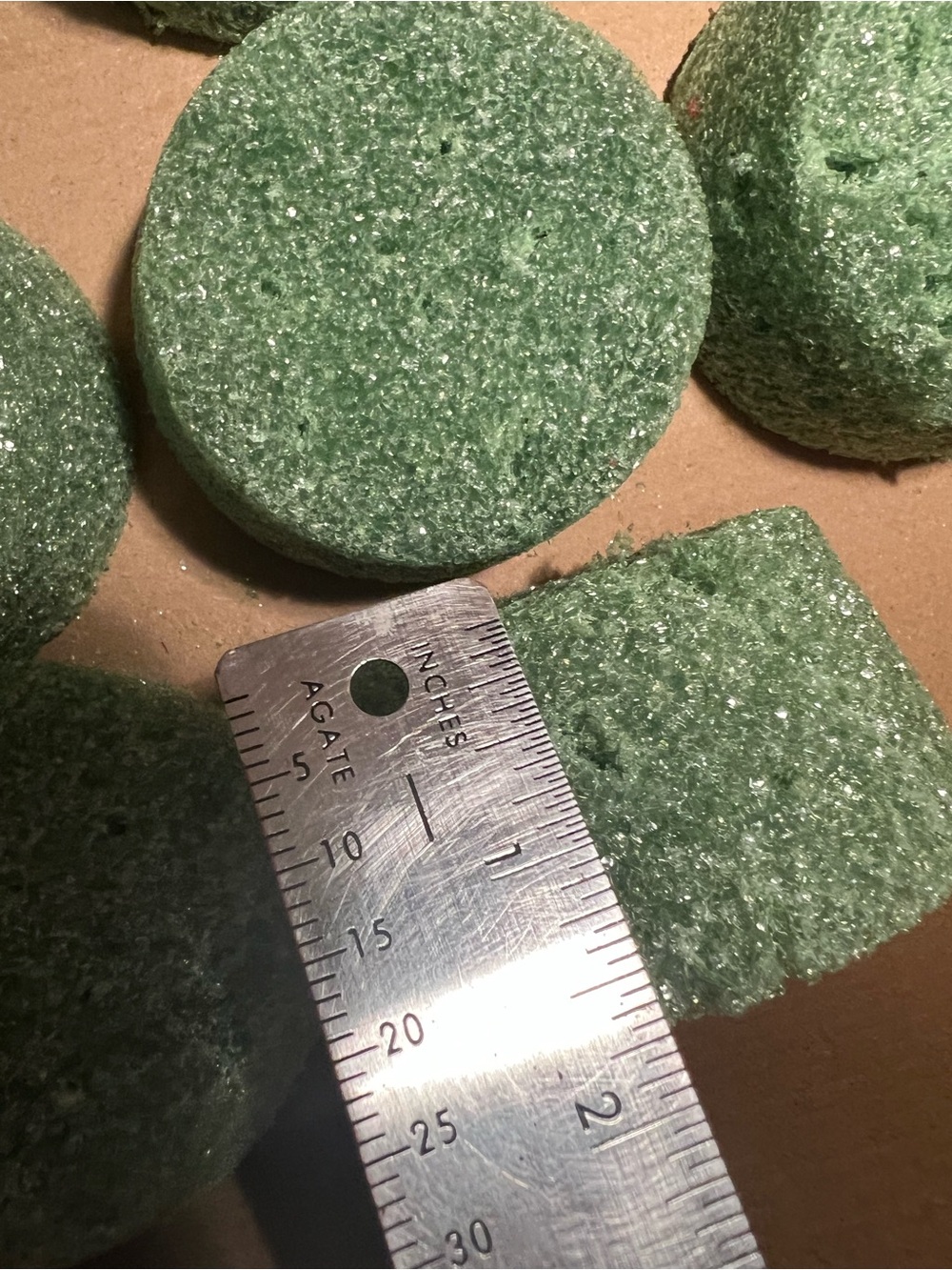 Green Floral Oasis Foam Plant Support Discs - Pack